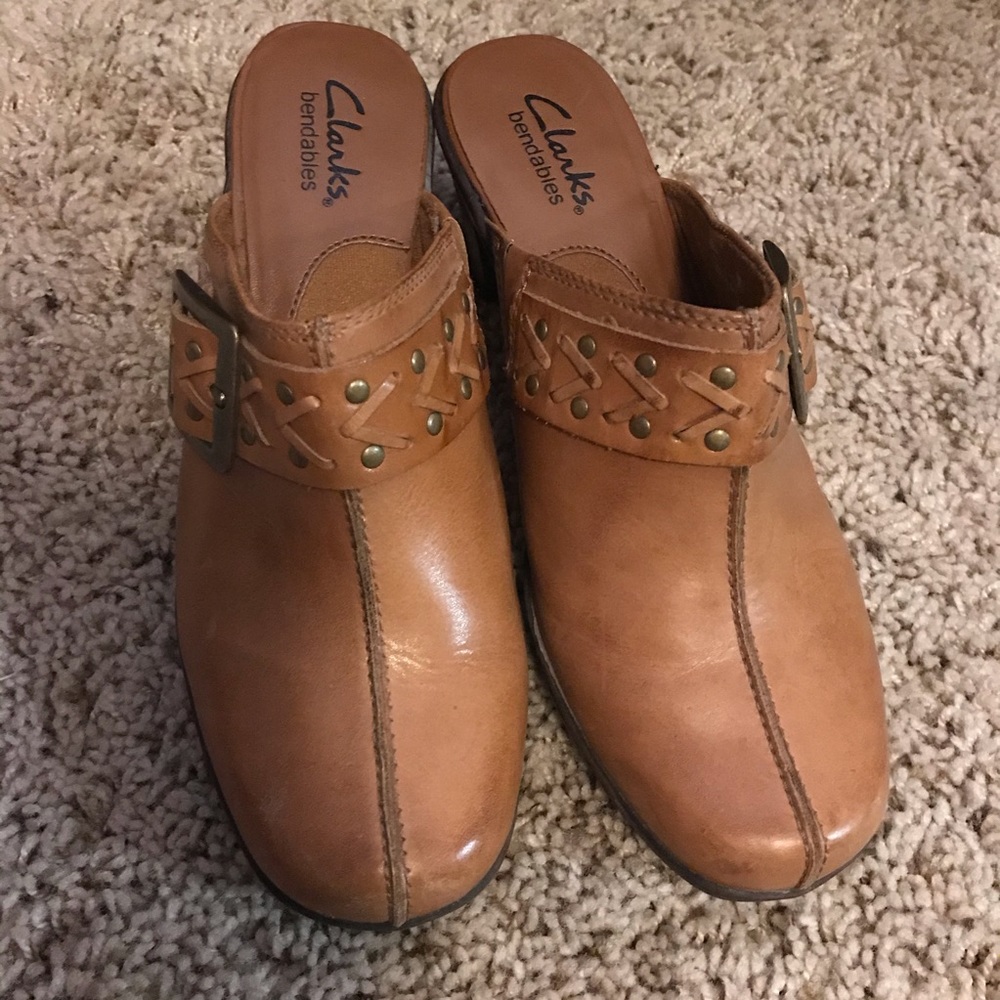 Clarks Bendables Mirabelle Holly Mules Size 7 VGC